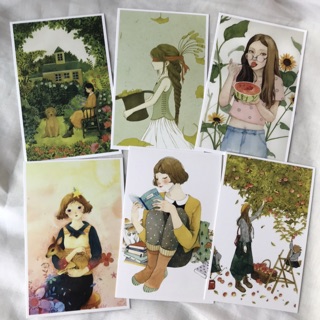 Postcard cô gái bán lẻ (theo tờ) (1)