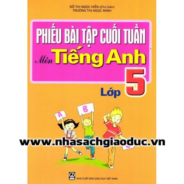 Sách - Phiếu Bài Tập Cuối Tuần Môn Tiếng Anh Lớp 5