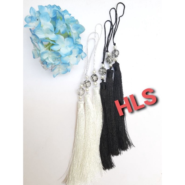 Dây tua rua phối hạt charm