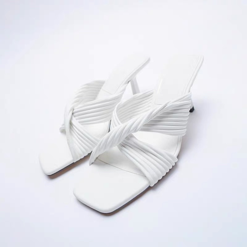 Guốc xoắn cao gót zara xuất