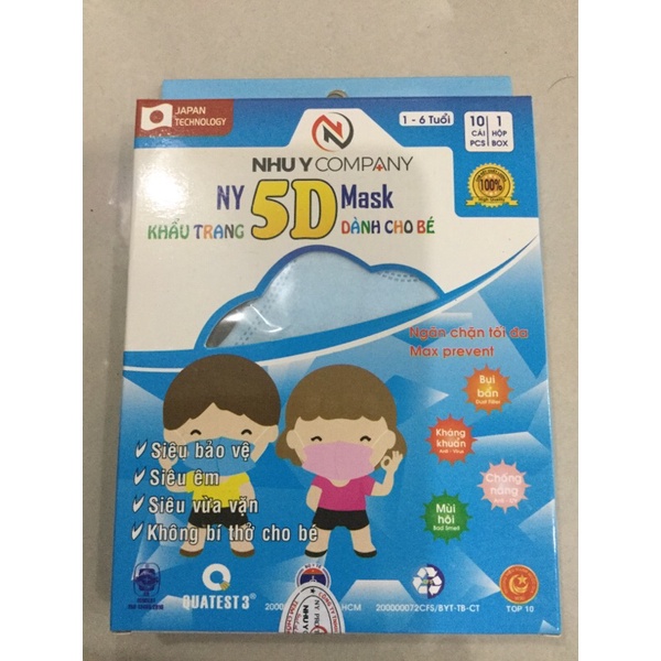 KHẨU TRANG Y TẾ 4 LỚP NHƯ Ý HỘP 10 CÁi