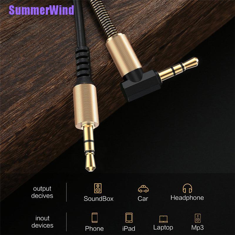 Dây Cáp Âm Thanh Hình Chữ L Đầu Cắm 3.5mm
