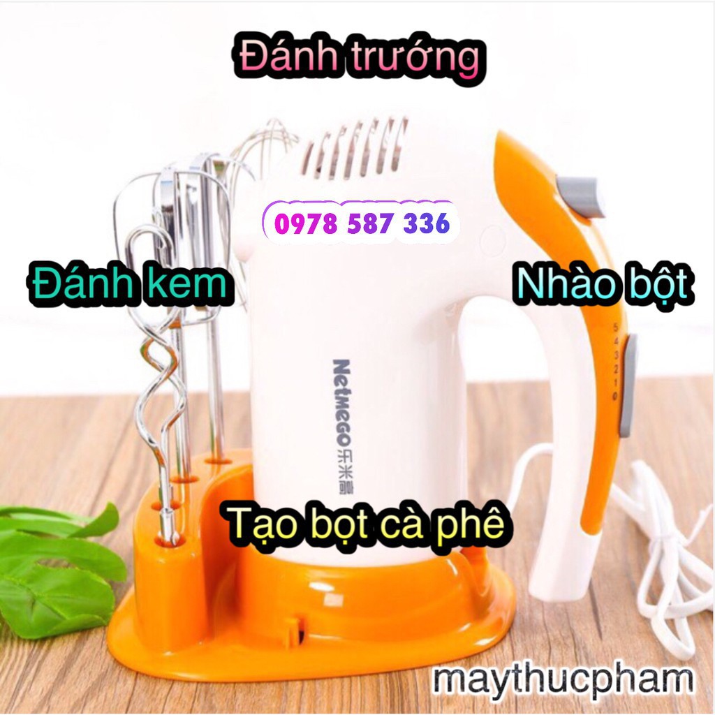 'Chính Hãng' Máy đánh trứng cầm tay Netmego N38D 300W