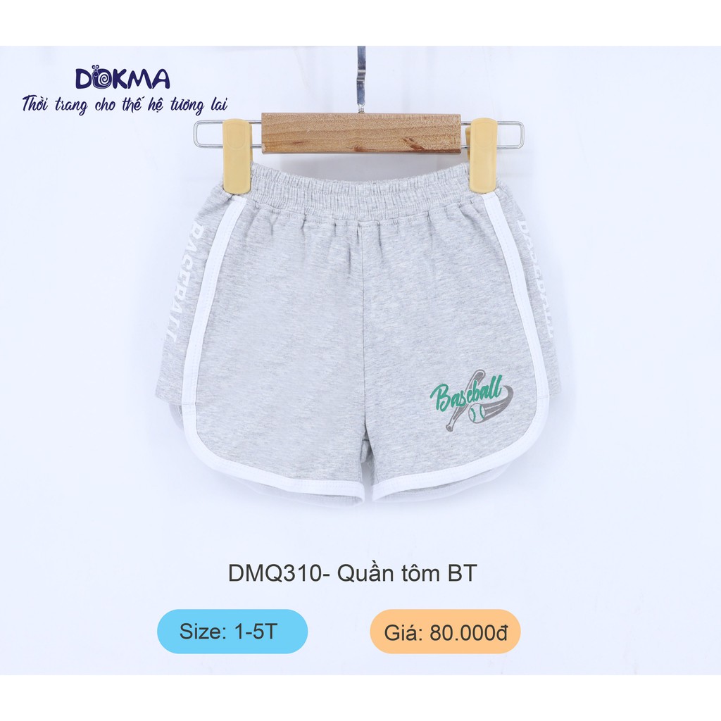 [FREESHIP] Quần cộc bé trai 1-5 tuổi chất liệu cotton Dokma DMQ310