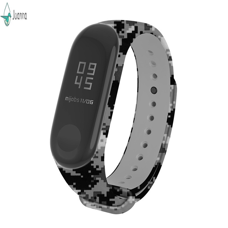 Thông Minh Dây Đeo Thay Thế Chất Liệu Silicon Màu Trơn Cho Xiaomi Mi Band 3 / 4 / 5