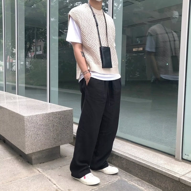 Áo Sweater Sát Nách Cổ Tròn Thời Trang Mùa Thu Mới Cho Nam Size S-3XL