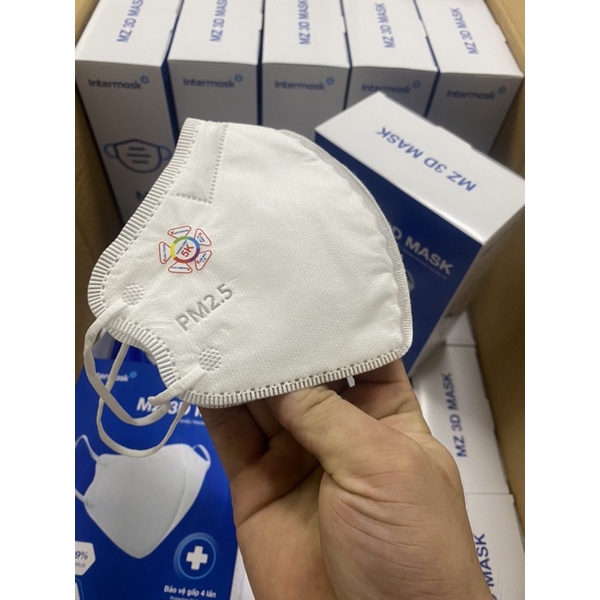Hộp 20 cái khẩu trang y tế 6D MASK in logo 5k của bộ y tế siêu đẹp, siêu chất