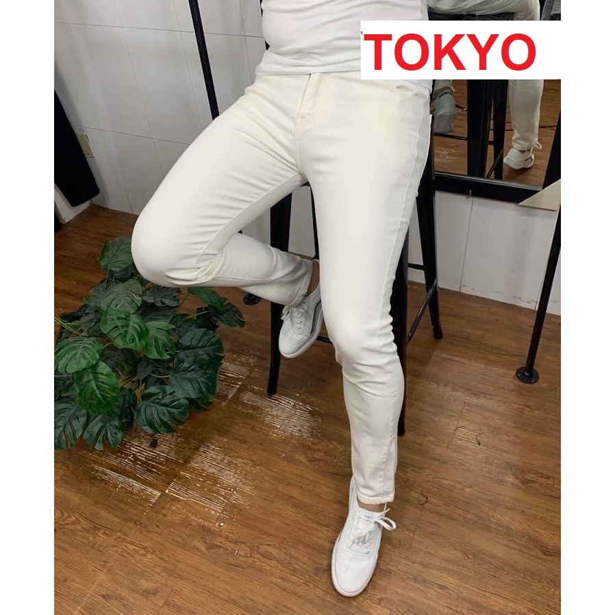 QUẦN JEAN NAM CHẤT BÒ XANH 3 MÀU TRƠN DÁNG HÀN QUỐC KJ TOKYOSHOP | BigBuy360 - bigbuy360.vn