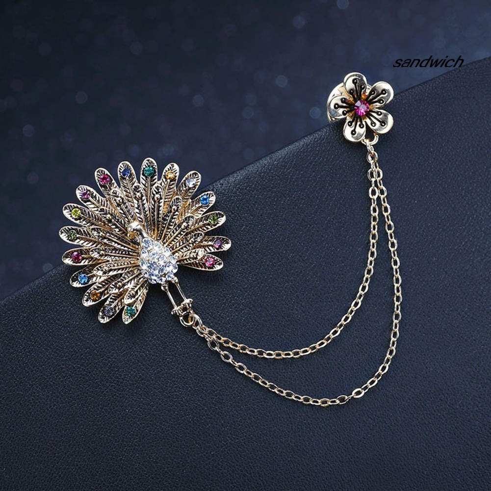 Ghim Cài Áo Hợp Kim Đính Đá Zircon Thời Trang Dành Cho Nữ