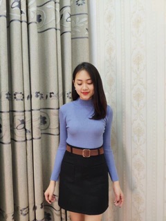 Áo len tăm cổ 3 phân