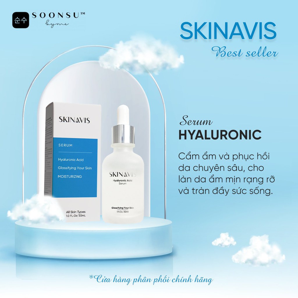 Serum Tinh Chất SKINAVIS Cấp Ẩm Phục Hồi Hyaluronic Acid & Niacinamide + B5