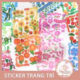 Nhãn Dán Trang Trí Hoạt Hình/Hoa Blingbling Dễ Thương