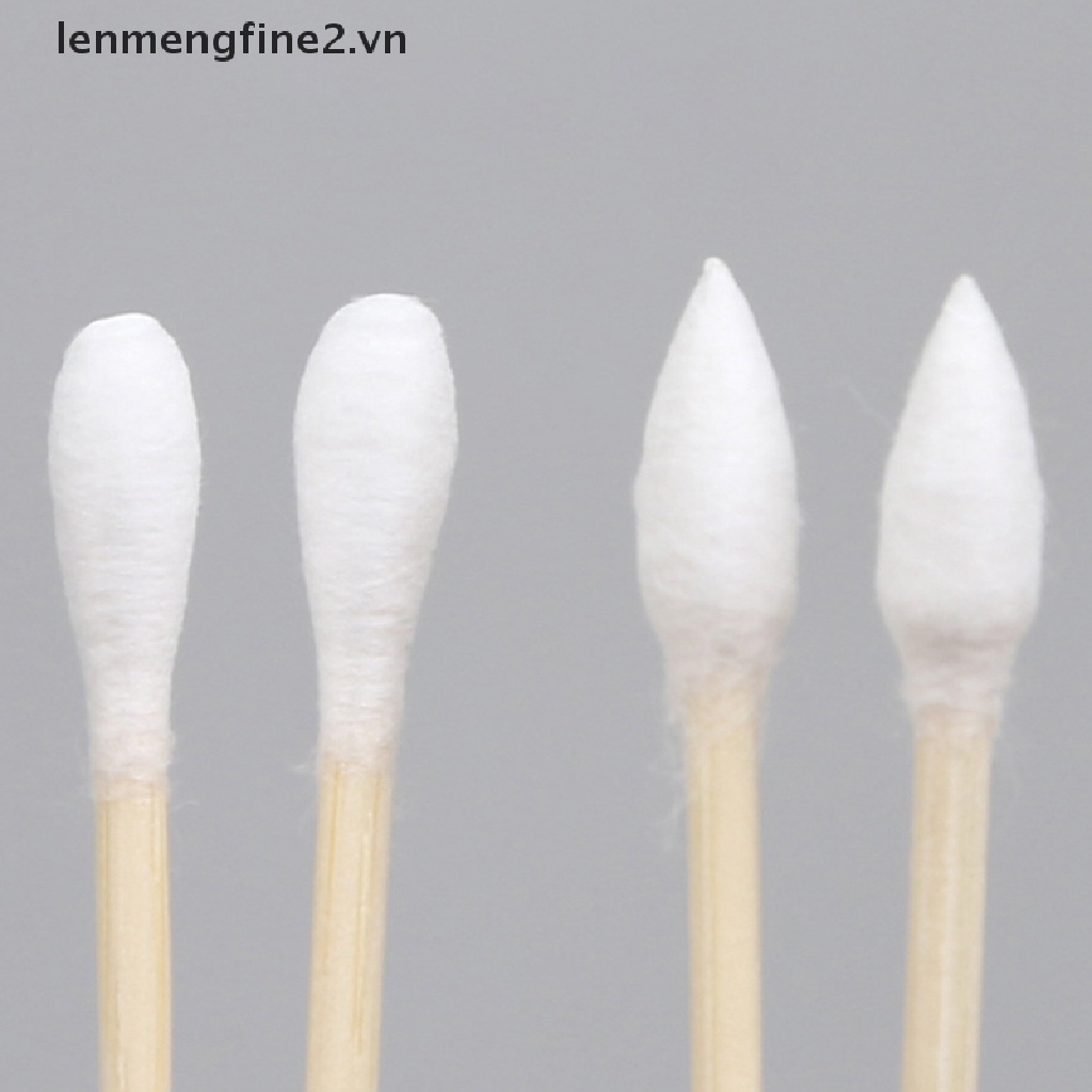 Set 100/ 200 tăm bông cotton hai đầu làm sạch trang điểm