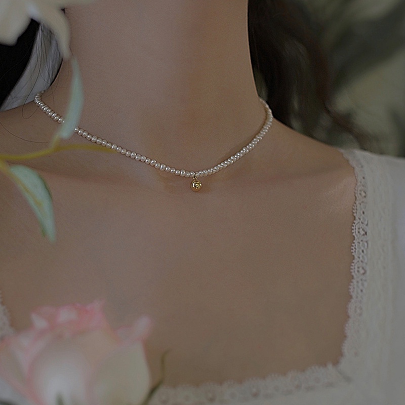 Vòng cổ Choker Ngọc Trai Phong Cách Hàn Quốc