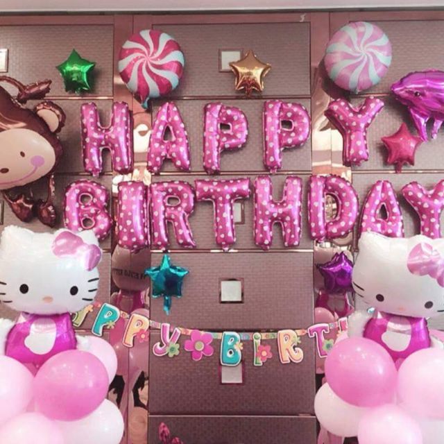 Sét sinh nhật cho bé kitty hồng