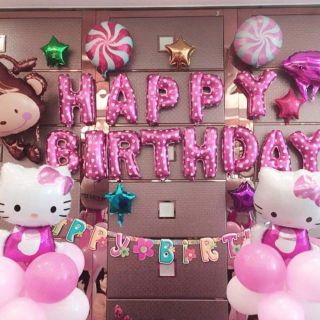 Sét sinh nhật cho bé kitty hồng