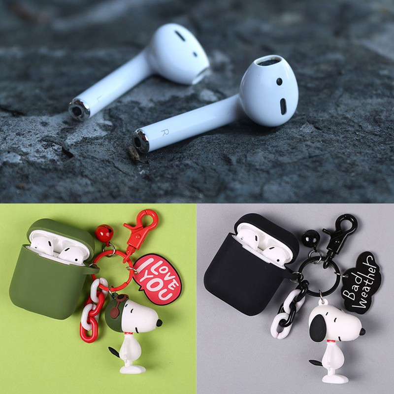 Hộp Đựng Tai Nghe Silicon Hình Cún Con Đáng Yêu Cho Airpods