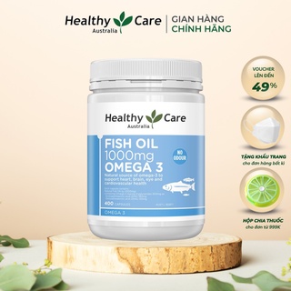 Dầu Cá Omega 3 Healthy Care Fish Oil Úc 400 viên