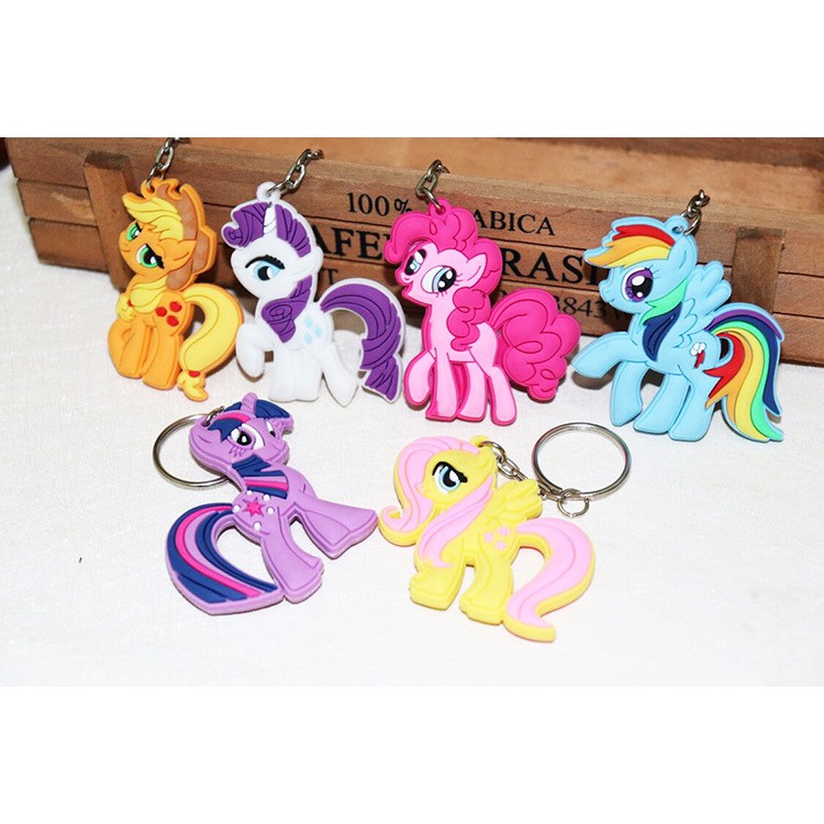 Phim hoạt hình My Little Pony Rainbow Móc khóa mềm hai mặt ASD1156