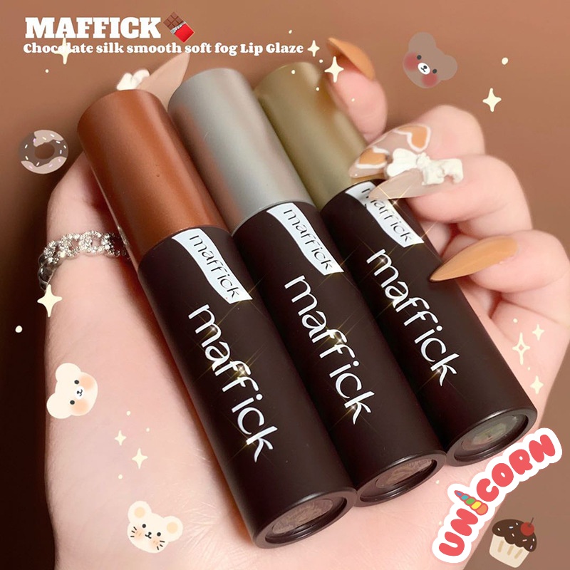 Son kem lì MAFFICK Chocolate Lâu Trôi Mềm Mịn Màu Son Sang Quyến Rũ