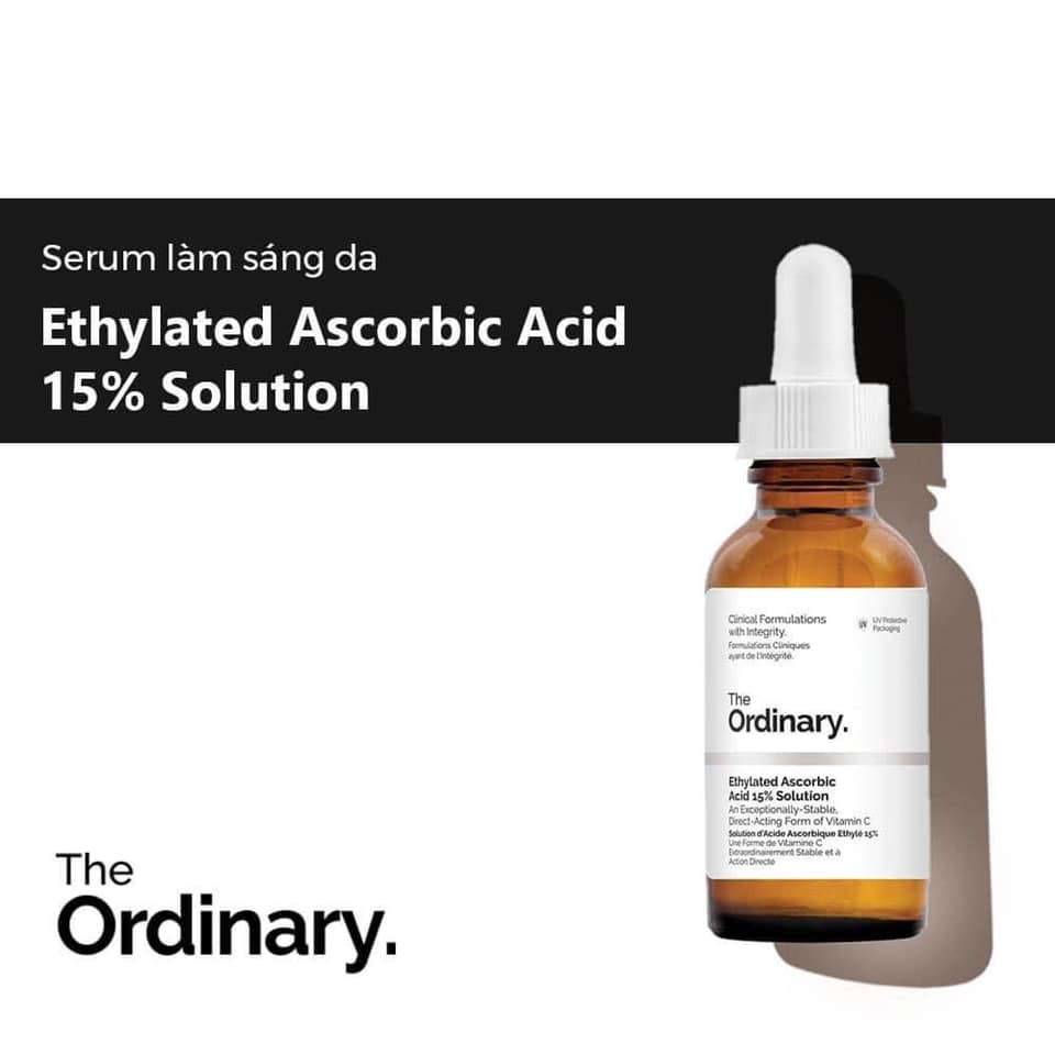 [CANADA- Full Bill]Serum sáng da Ethylated Ascorbic Acid 15% Solution – The Ordinary.