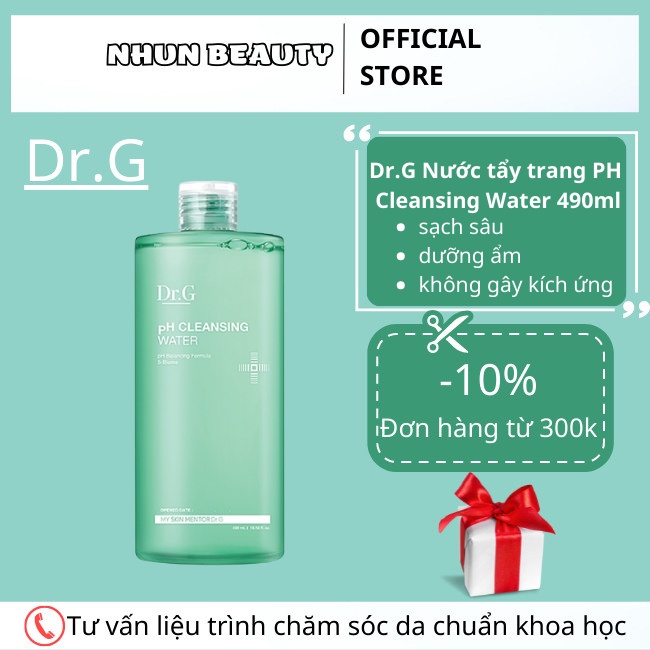 Dr.G Nước tẩy trang PH Cleansing Water 490ml