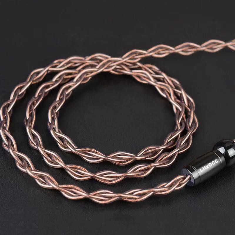 Cáp Tai Nghe Bằng Đồng 4n Litz Occ 3.5mm / 2.5mm / 4.4mm Mmcx / Nx7 / Qdc / 0.78 2pin Cho Cim Zax Asf Ba8 Vx V90S Mk3