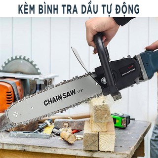 [ FREESHIP ] LƯỠI CƯA XÍCH GẮN MÁY MÀI CHAINSAW - KÈM BÌNH TRA DẦU TỰ ĐỘNG - LƯỠI CƯA SẮC BÉN, LẮP RÁP DỄ DÀNG