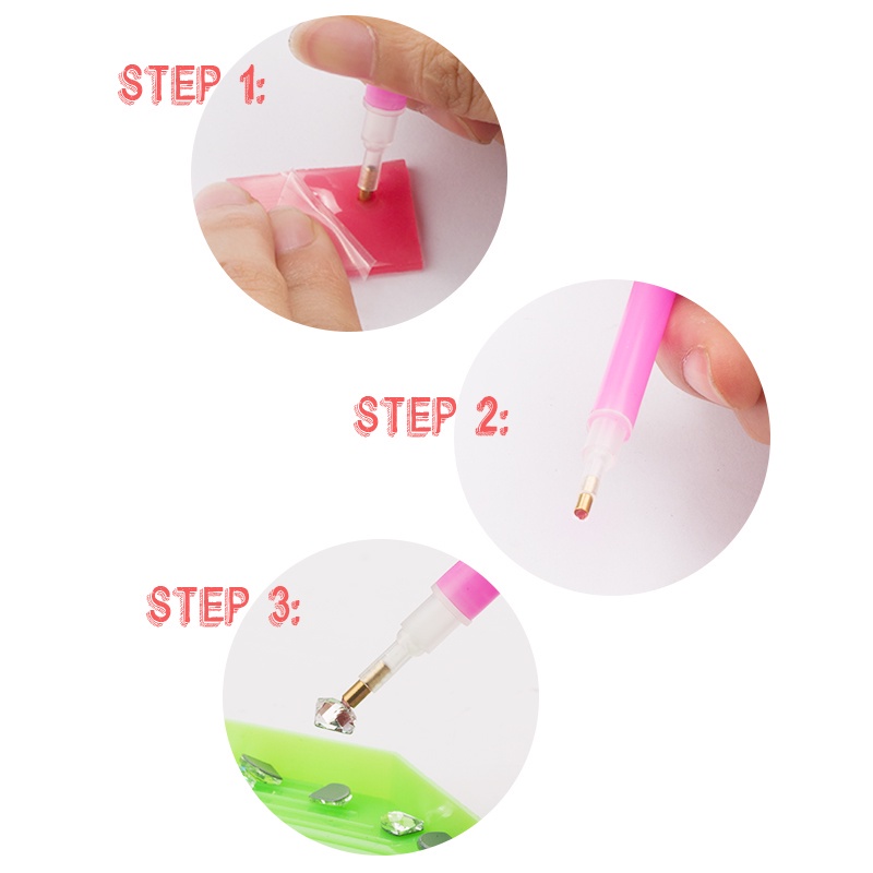 Qiao Bộ Dụng Cụ Làm Tranh Đính Đá Tự Làm Có Que Dính