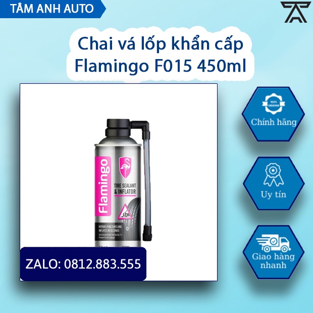Chai vá lốp khẩn cấp Flamingo F015 450ml