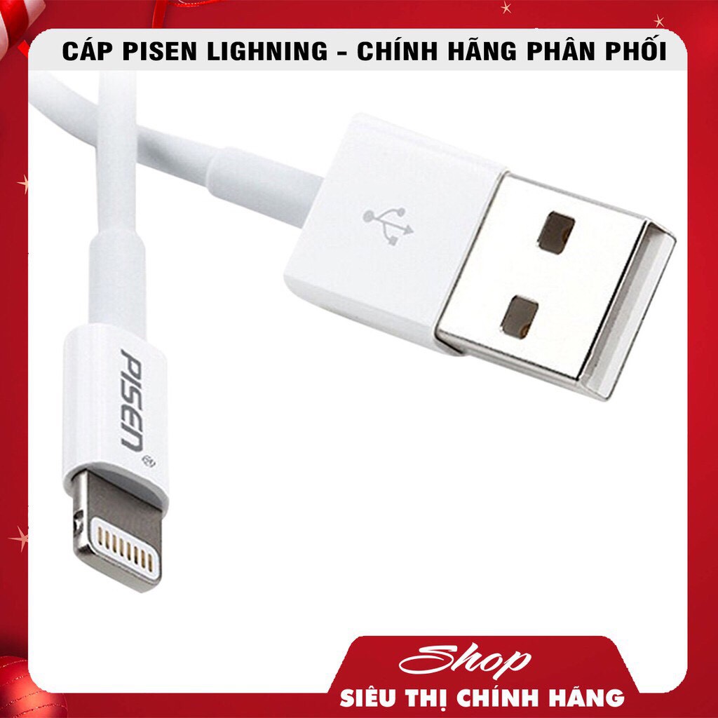 Cáp iPhone Lighning Pisen - Chính Hãng Patech Phân Phối