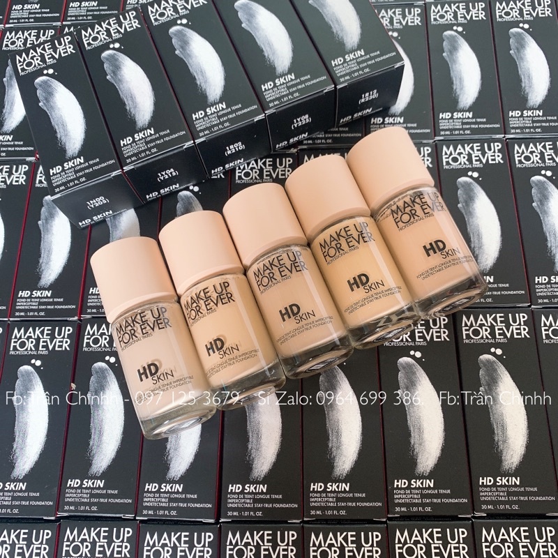 Có sẵn - Kem nền Make Up For Ever HD Skin Foundation (bản mới của MUFE Ultra HD Foundation)