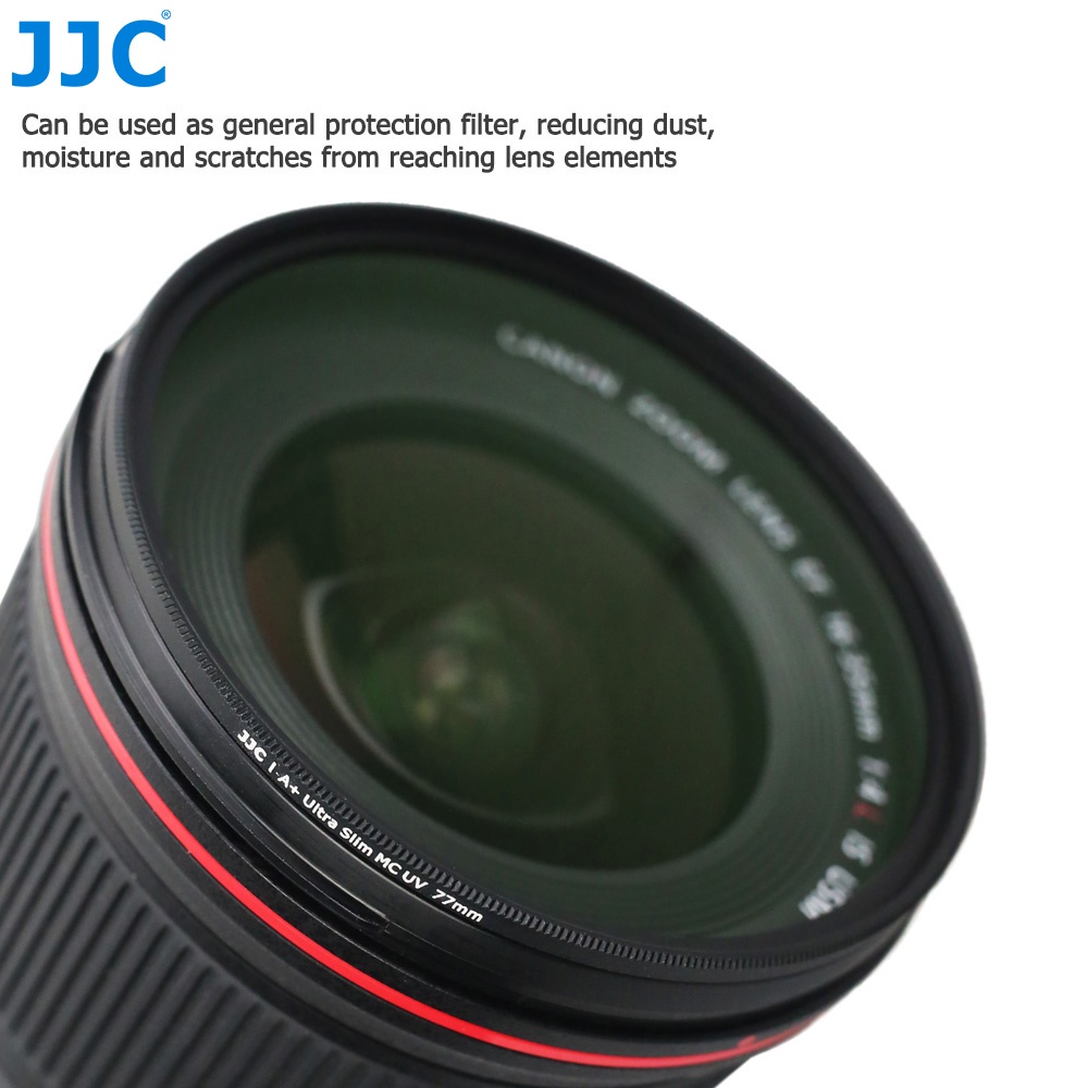 JJC A+ Kính lọc UV Filter Bộ lọc UV Bảo Vệ Cho Ống Kính Máy Ảnh DSLR 37mm 39mm 40.5mm 43mm 46mm 49mm 52mm 55mm 58mm 62mm 67mm 72mm 77mm 82mm 86mm 95mm