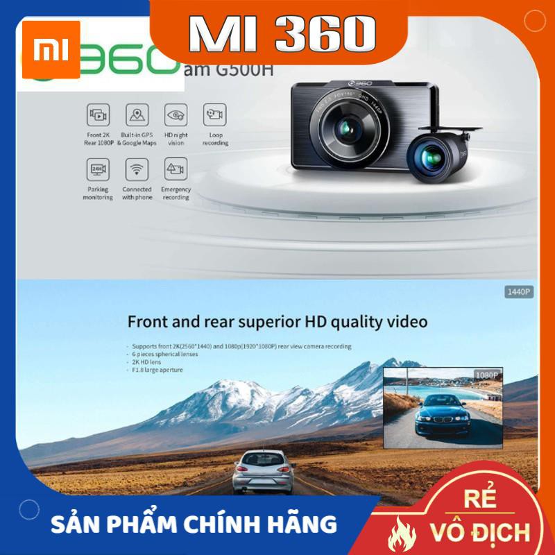 ✅ Bản Quốc Tế✅ Camera Hành Trình Qihoo 360 G500H Dash Cam✅ Hàng Chính Hãng Phân Phối | BigBuy360 - bigbuy360.vn