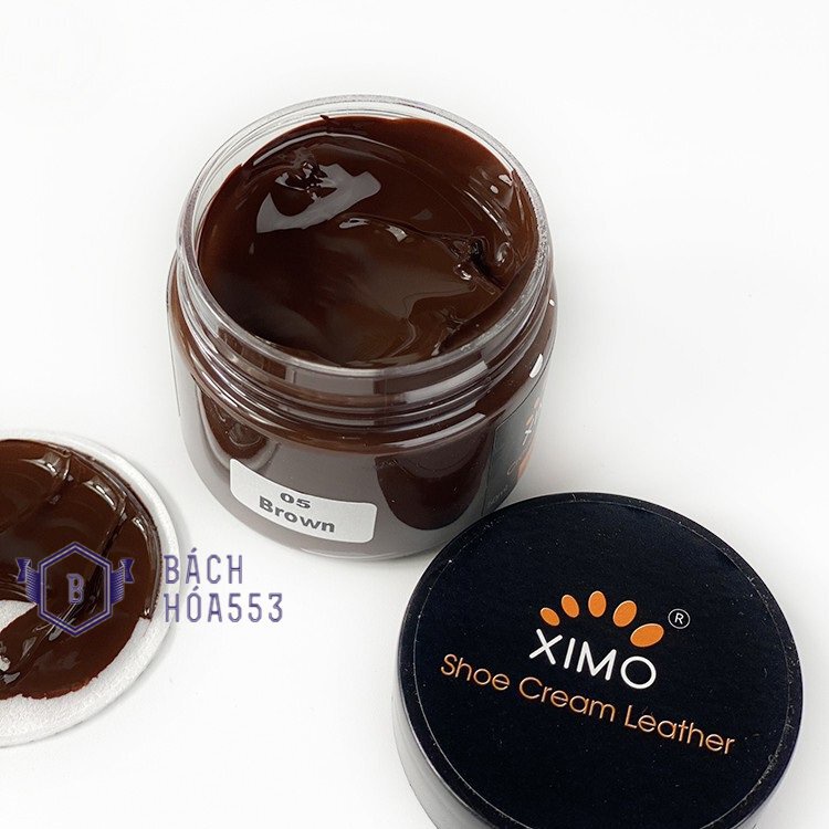 Hộp xi kem chuyên sửa vết bong tróc và đánh bóng cho giày da, đồ da Ximo 50ml