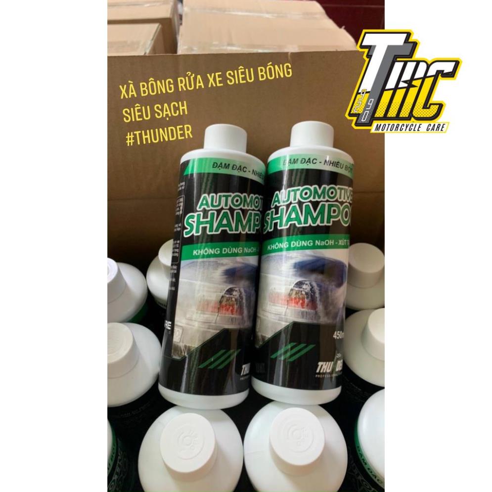 Xà Bông Rửa Xe Siêu Bọt Tuyết Có Dầu Bóng Thunder Automotive Shampoo