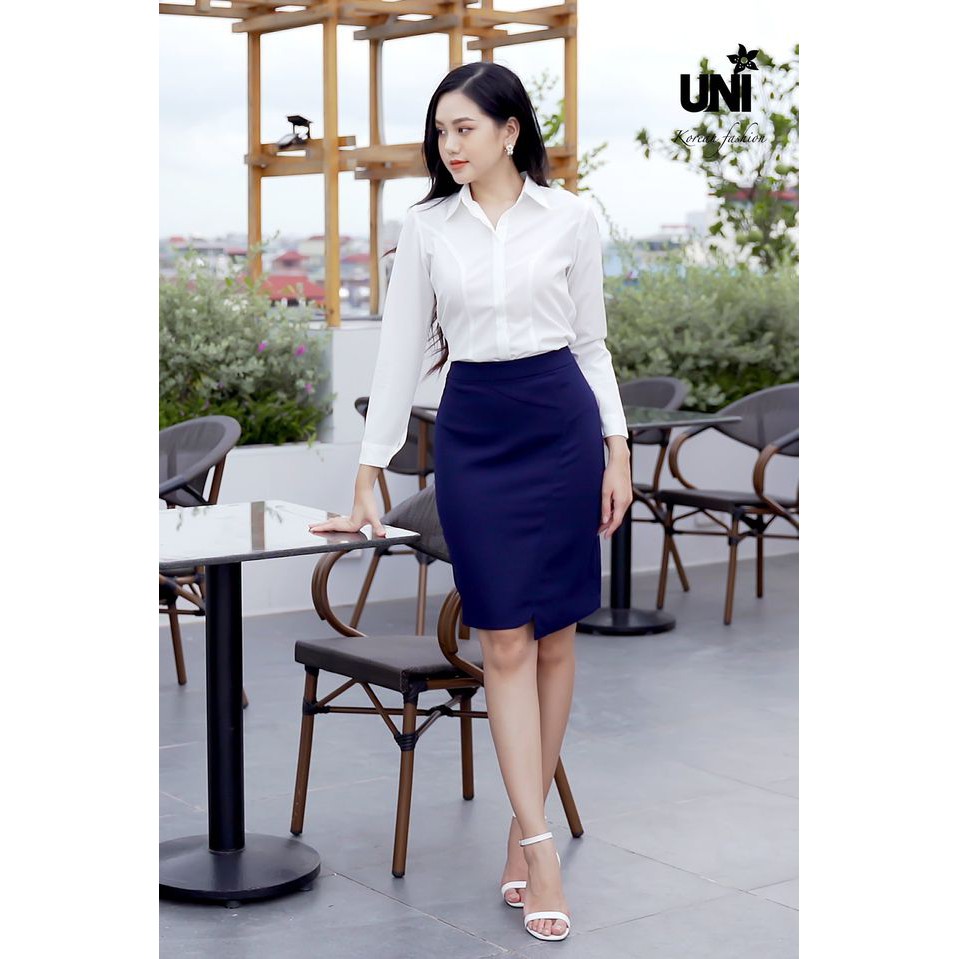 Áo Sơ Mi Trắng Nữ UNIVTH Công Sở Dài Tay Ngắn Tay Co giãn 2A295 Uni Korean Fashion | BigBuy360 - bigbuy360.vn