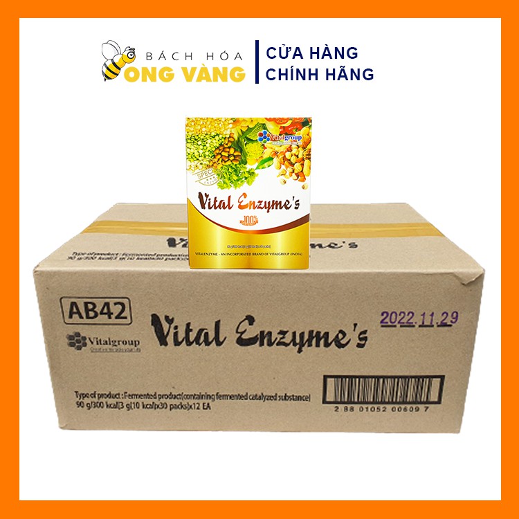 1 thùng 12 hộp Vital Enzyme’s cửa sổ vàng chính hãng Hàn Quốc