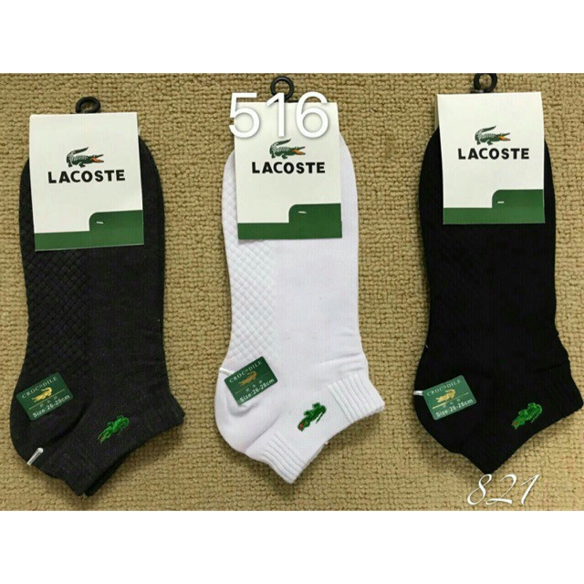 Bộ 3 đôi tất nam lacoste cao cấp