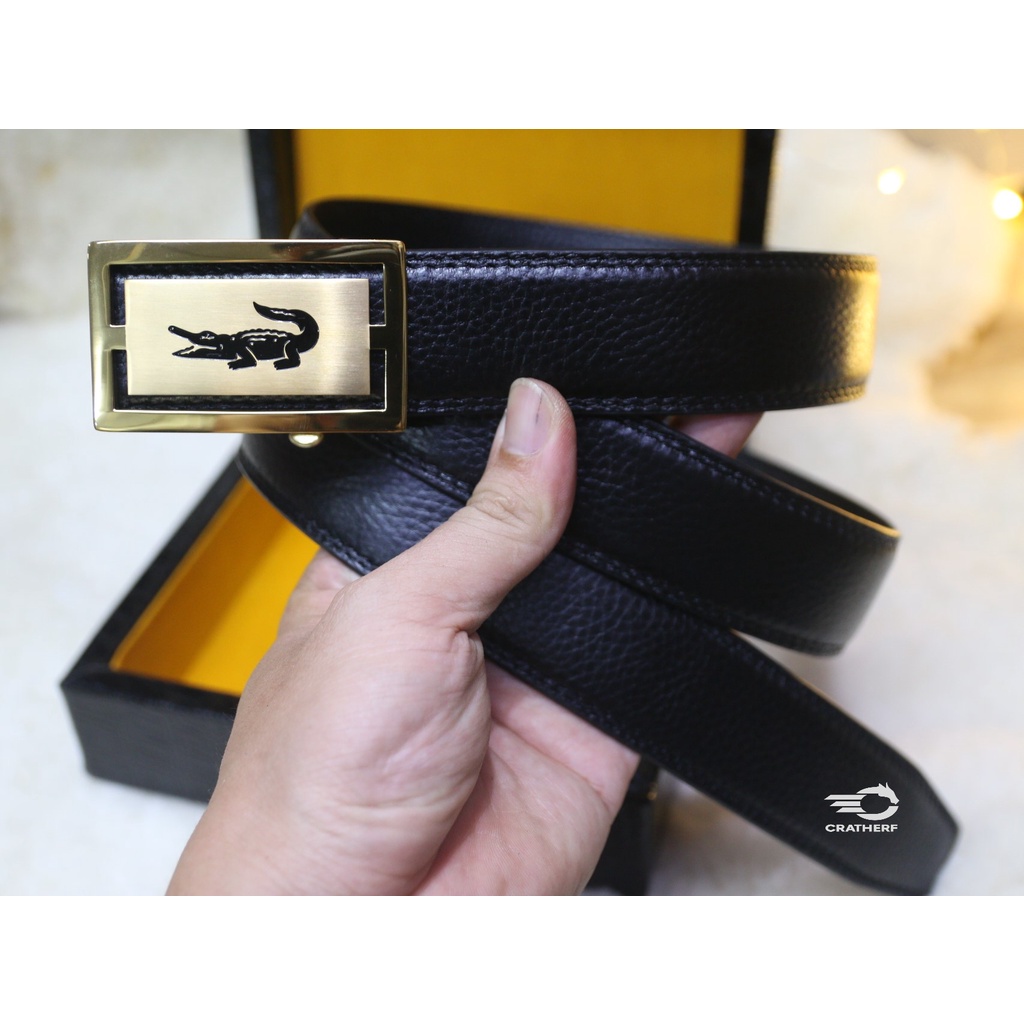 Dây nịt nam - Thắt lưng nam da cao cấp CRATHER MTA006GN