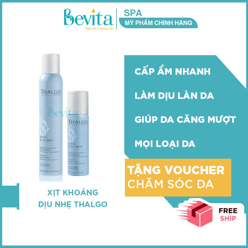 Xịt khoáng Thalgo Reviving Marine Mist, xịt khoáng dịu nhẹ - Bevita