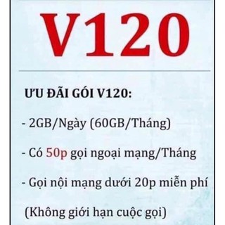 [MIỄN PHÍ THÁNG ĐẦU] SIM VIETTEL V120 ĐẦU 09