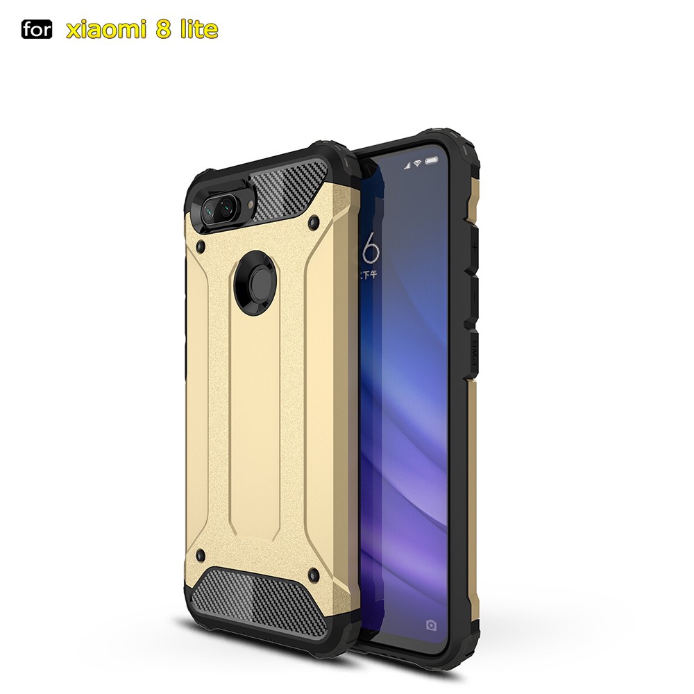 Ốp điện thoại armor chống sốc thiết kế sang trọng cho Xiaomi Mi 8 Lite