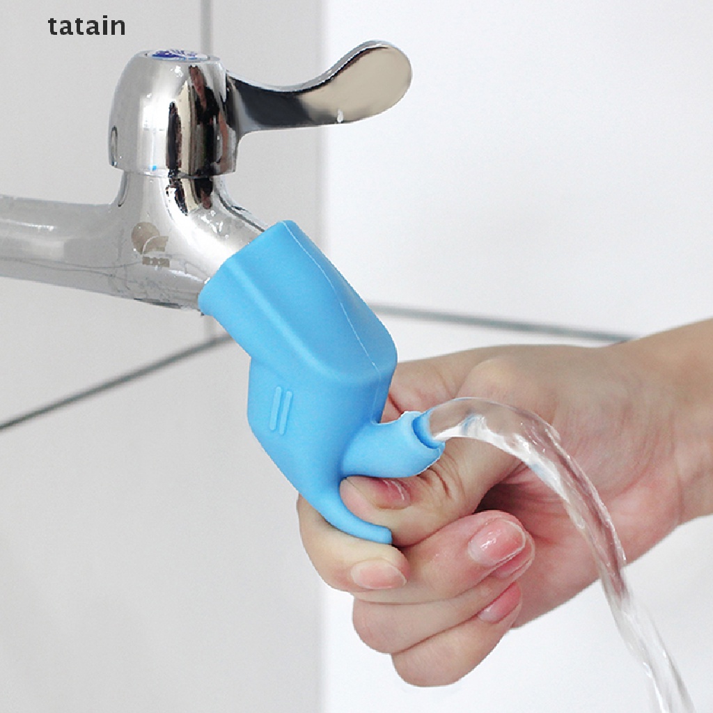 [TAT] Elastic Silicone Water Tap Extension Sink Children Washing Device Sink Faucet CVX