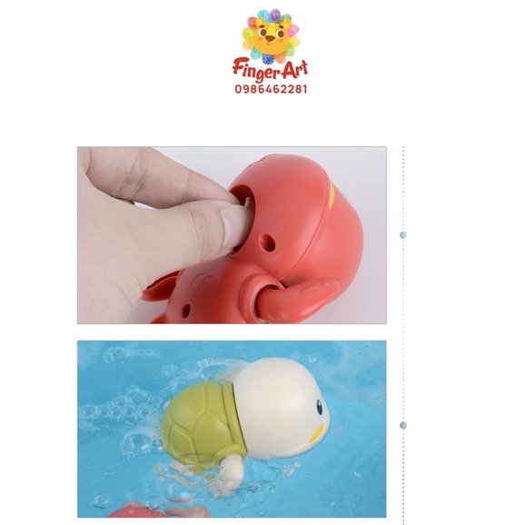 Đồ Chơi Nhà Tắm - Rùa Vặn Dây Cót Bơi Trên Mặt Nước - Đồ Chơi Cho Bé