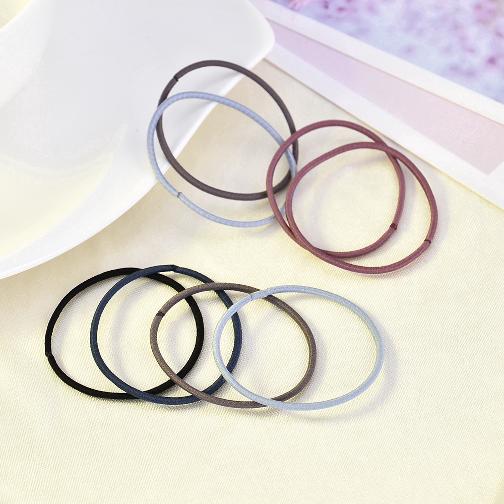 Set 100 dây buộc tóc phong cách đơn giản xinh xắn dành cho nữ