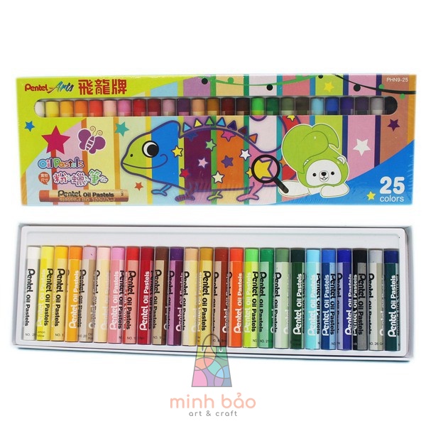 SÁP DẦU PENTEL PHN9 12/25/50 MÀU (BAO BÌ MẪU MỚI)