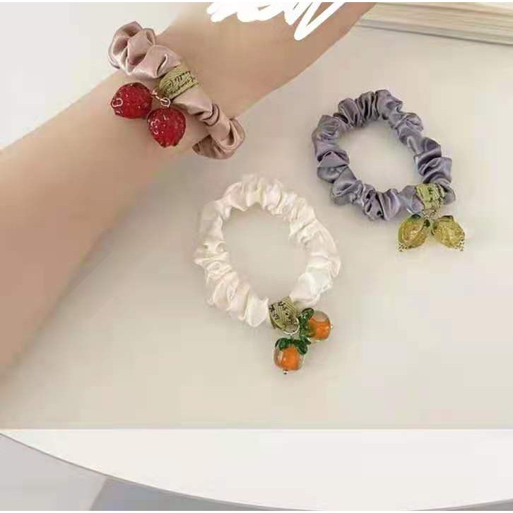 Dây cột tóc hình trái cây phái nữ