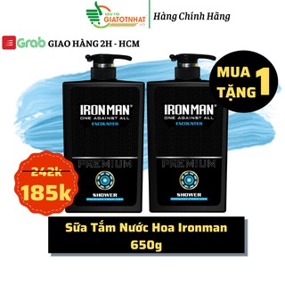 Sữa tắm hương nước hoa nam dành cho da nhờn mụn Ironman Encounter 650g(Combo 2 chai)
