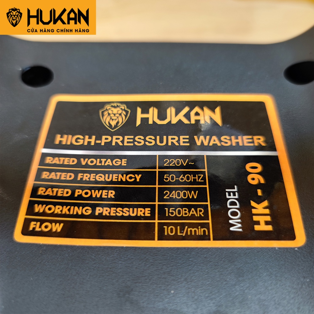 Máy rửa xe gia đình Hukan công suất 2400W, motor dây đồng bảo hành 12 tháng